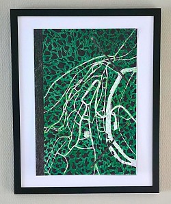 Recto d'une farde de dessin, 42x29,7 cm, dessin au bic, 2026